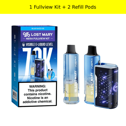 Lost Mary Nera Fullview 70K Kit -  Blue Razz Ice