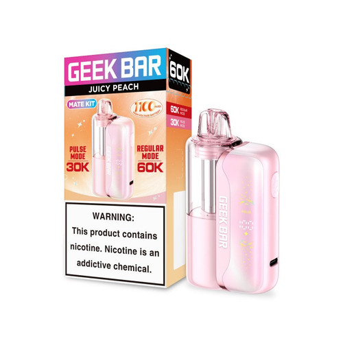 Geek Bar Mate 60K Disposable Vape Kit - Juicy Peach Ice