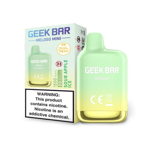Geek Bar Meloso MINI 1500 Disposable Vape Sour Apple Ice