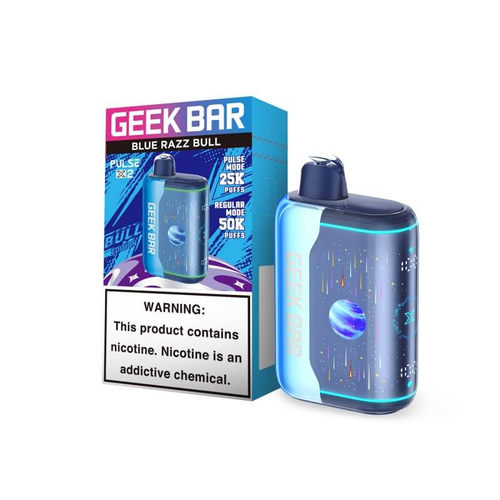Blue Razz Bull Geek Bar Pulse X 2 Disposable Vape