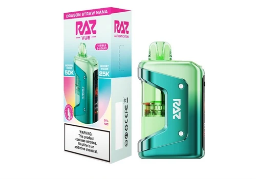 RAZ VUE 50K Disposable Vape Kit Dragon Straw Nana