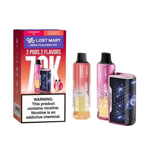Lost Mary Nera Fullview 70K Kit Strawberry Ice & Strawberry Watermelon