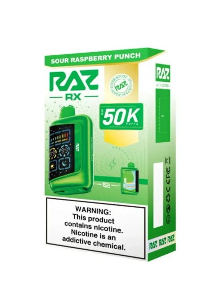 RAZ RX50K Disposable Vape Sour Raspberry Punch