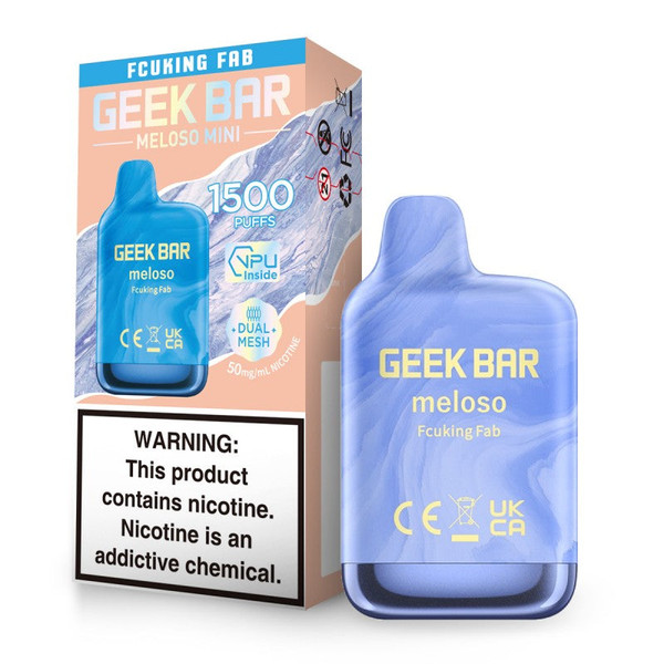 melo yee geek bar flavor Fcuking Fab Meloso Mini Disposable Vape Select Flavor ::CreamyMintz elf bar elfa pods amazon Pink and Blue Geek