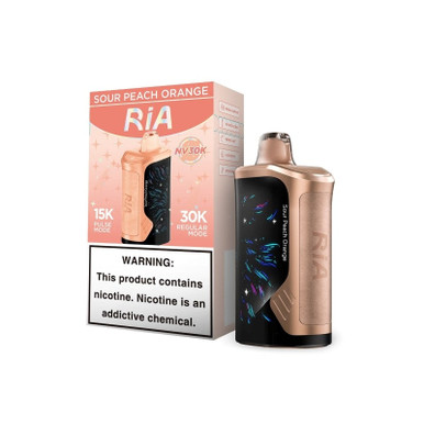 Sour Peach Orange RIA NV30K Disposable Vape | EBCREATE Store