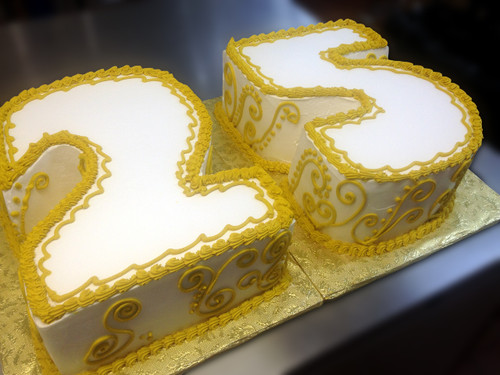 Letter & Number Birthday Cake (Model# 12025)