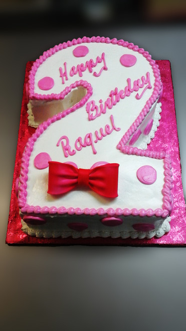Letter & Number Birthday Cake (Model# 11010)