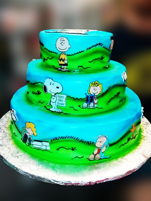 Three-Tier Character Birthday Cake (Model# 13002)