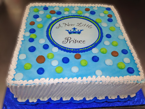 A New Little Prince Baby Shower Cake (Model# 41026)