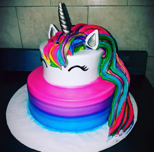 Unicorn Rainbow Hair Cake (Model# 12026)