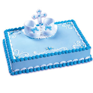 51011 Booties & Cross Cake