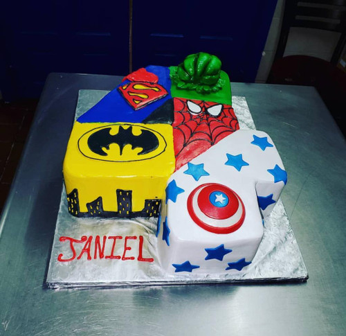 Avengers Number Cake (Model# 11090)