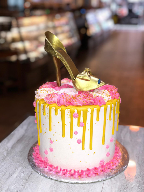 Gold Drip & High Heel Cake (Model# 31001)