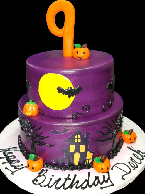 Haunted House Halloween Birthday Cake (Model# 62602)