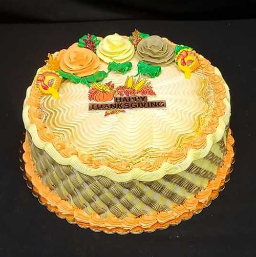 Happy Thanksgiving Fall Harvest Cake (Model# 61706)