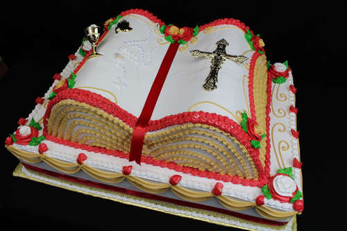 Holy Bible Religious Celebration Cake (Model# 52101)