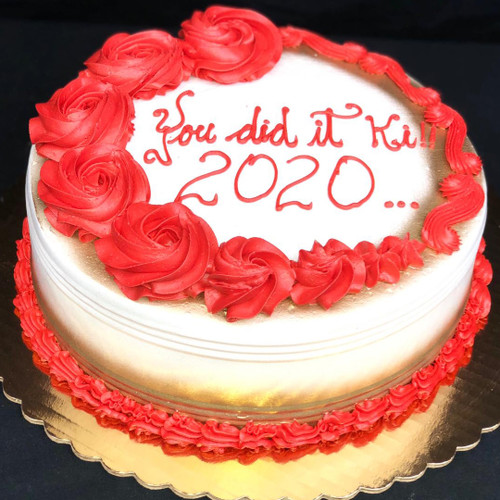 Graduation Red Roses Cake (Model# 01010)