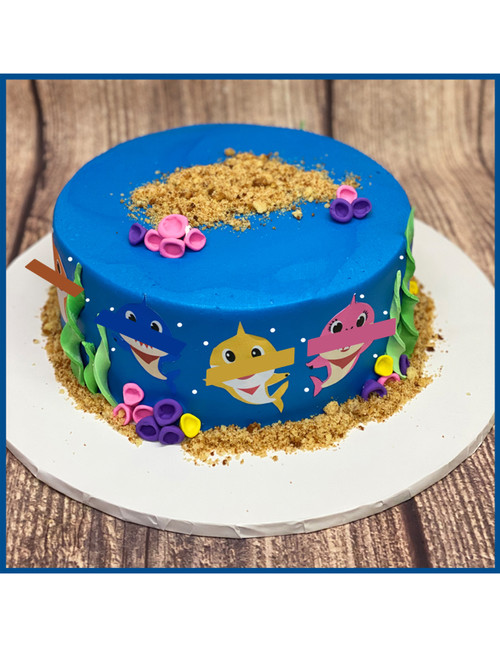 Baby Sharks Sea Life Cake (Model# 11113)