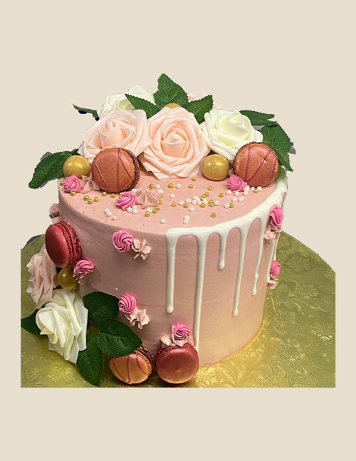 Rosy Drip Cake (Model# 11123)