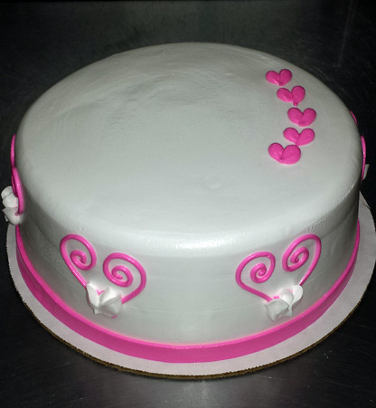 Round Cake Open Heart Design (Model# 11016)