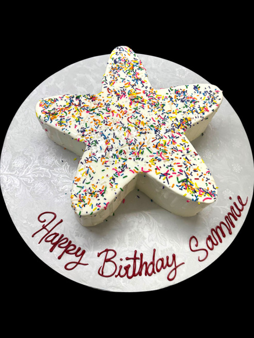 Sprinkled Star Cake (Model# 91502)