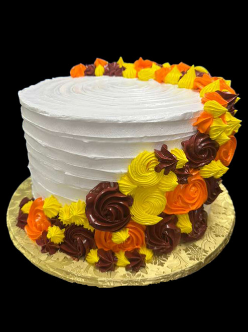 Autumn Floral Buttercream Cake (Model# 61710)