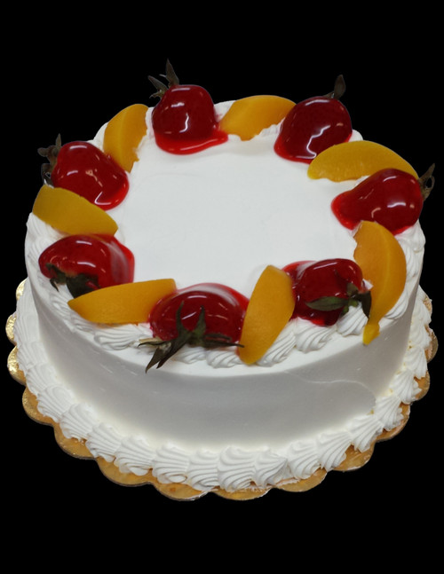 Tres Leches Strawberries & Peaches (f-9) Cake