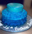 Blue Rosette Sweet 16 Birthday Cake (Model# 12002)