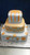 Gold and Silver Tiered Celebration Cake (Model# 53001)