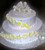 Yellow Plumeria Floral Tiered Cake (Model# 22002)