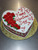 Cascading Flowers Heart Cake (Model# 61002)
