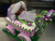 Purple Zebra Baby Carriage Shower Cake (Model# 41017)