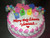Pink Baby Blocks and Balloons Shower Cake (Model# 41031)