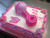 Pink Baby Rattle Floral Shower Cake (Model# 42013)