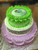 Approximate Servings 80. Sizes: 7", 10" & 14". Images on cake MAY VARY. Edible baby stroller image on top with animal print wrapping around the middle tier.