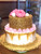 Peony Cake With Gold Confetti Quins (Model# 32003)