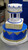 Royal Blue and Gold Pillar Wedding Cake (Model# 13009)