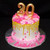 Pink and Gold Drip 30th Birthday Cake (Model# 11094)