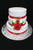 Three Tier Red Roses Wedding Cake (Model# 63801)