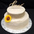 Rustic Sunflower Love Wedding Cake (Model# 11108)