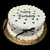 Classic Black and White Birthday Cake (Model# 11127)