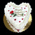 Valentine's Day Red Rose Heart Cake (Model# 61203)