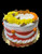 Happy Thanksgiving Fall Leaves Cake (Model# 61714)