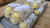 Tornillos, cream horns filled with vanilla custard and dusted with powdered sugar