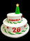 This is the front of the cake
