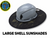 LARGE Shell Hardhat Sunshade