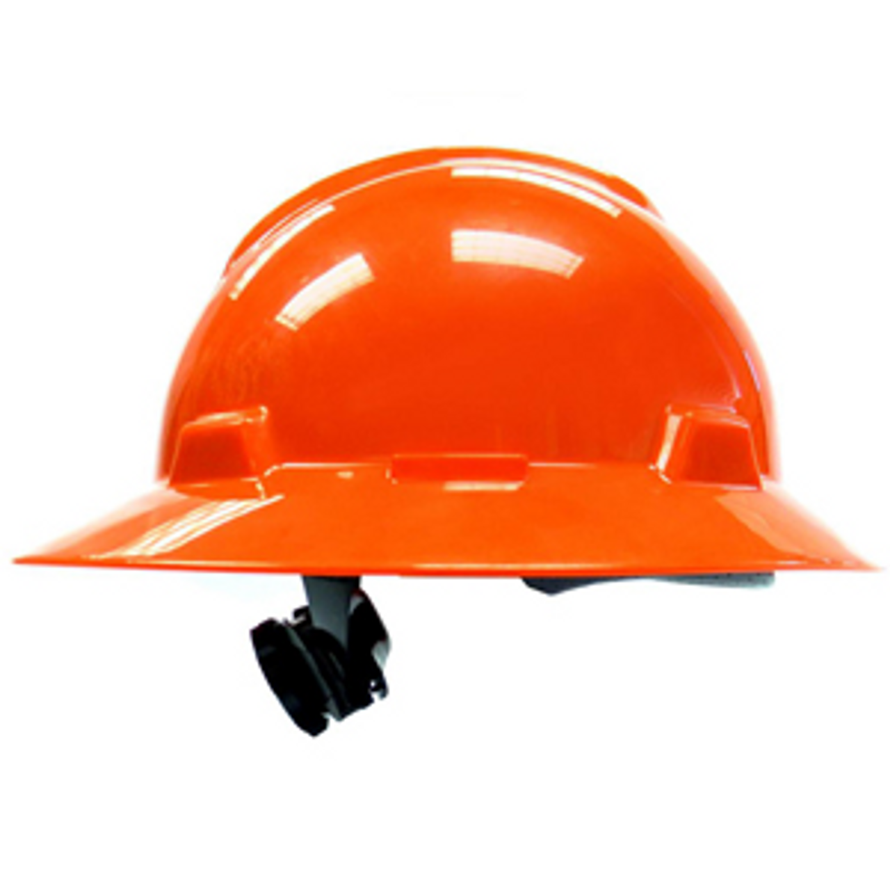 Msa 496075 V Gard Orange Full Brim Hard Hat With Fas Trac Suspension Saferite Solutions Inc