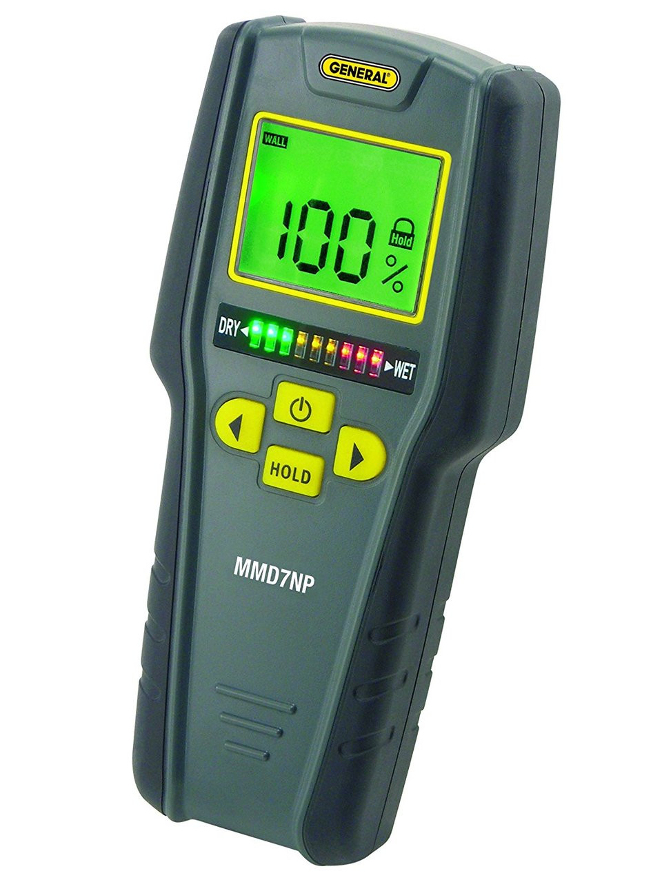 General Tools-MM8-Portable Pinless LCD Moisture Meter with Color Bar Graph 