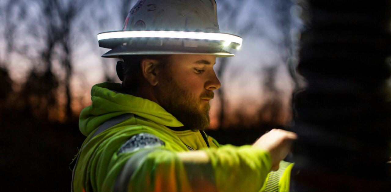 hardhat halo light