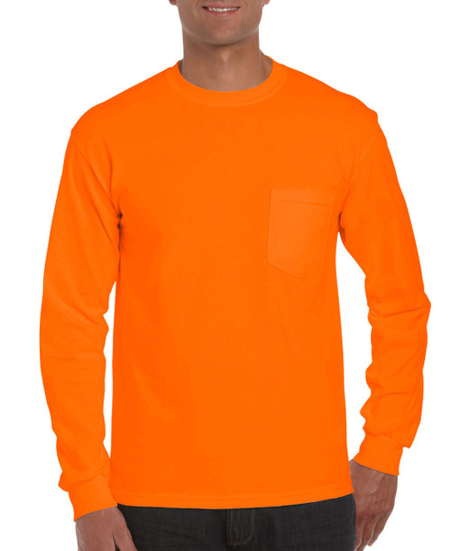 Gildan G2400O Orange Mens Classic Long 